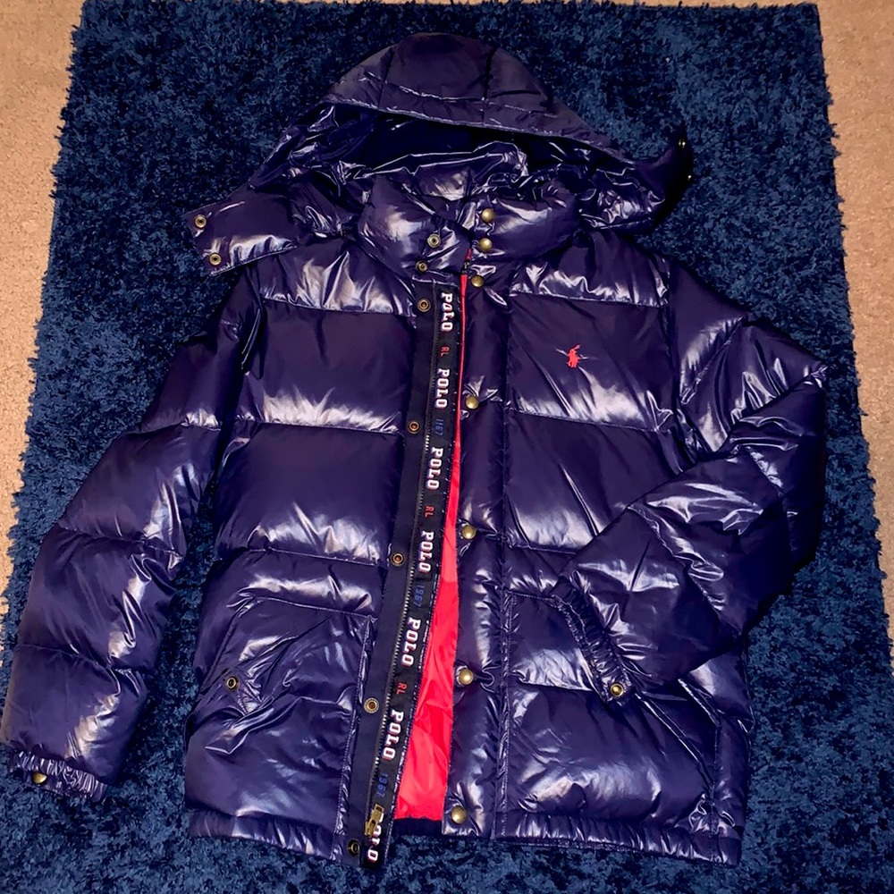 Big Kids Polo Bubble Jacket